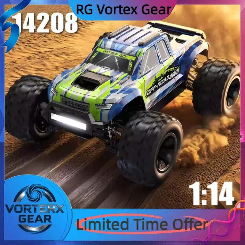Vortex Gear Mjx 14208 Borstelloze RC Afstandsbestuurde Auto 1:14 Vierwielaandrijving Drift Off-Road Voertuig 2.4g Hoge-Snelheid Automodel
