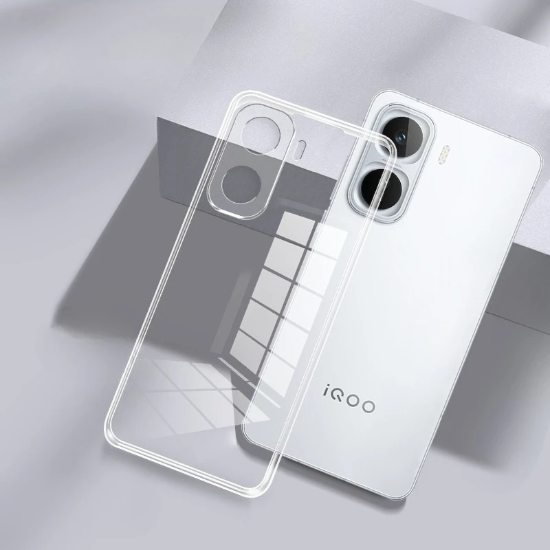 

Для Vivo iQOO Neo 11 Pro, прозрачный мягкий силиконовый чехол из ТПУ для телефона, задняя крышка для iQOO Neo11, защитный чехол