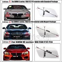 Cubierta de arandela de faros para 11-18 BMW 6 M6 F06 F12 F13 640d 640dx 640i 640ix 650i 650ix ALPINA B6 boquilla de pulverización de limpieza de faros
