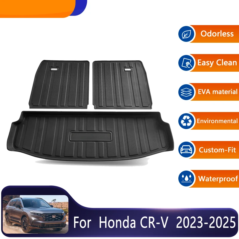 

For Honda CR V CRV 7seats RS MK6 2023 2024 2025 Car Easy Clean Rear Trunk Mats Floor Tray Boot Liner Protective Pads Accessories