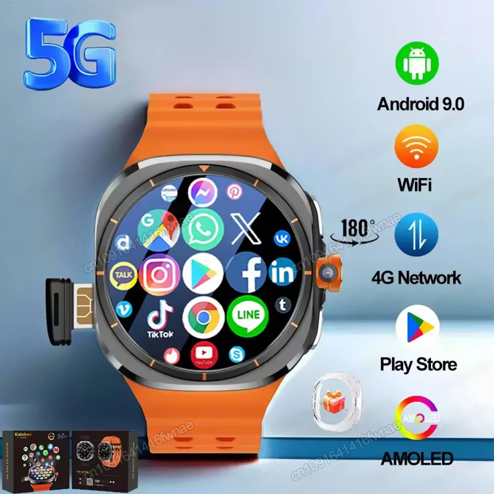 

2025 Новые Смарт-часы 4G/5G SIM Full Netcom WiFi NFC GPS 32 ГБ Часы для мужчин 32 ГБ Смарт-часы с HD-камерой для IOS/Android
