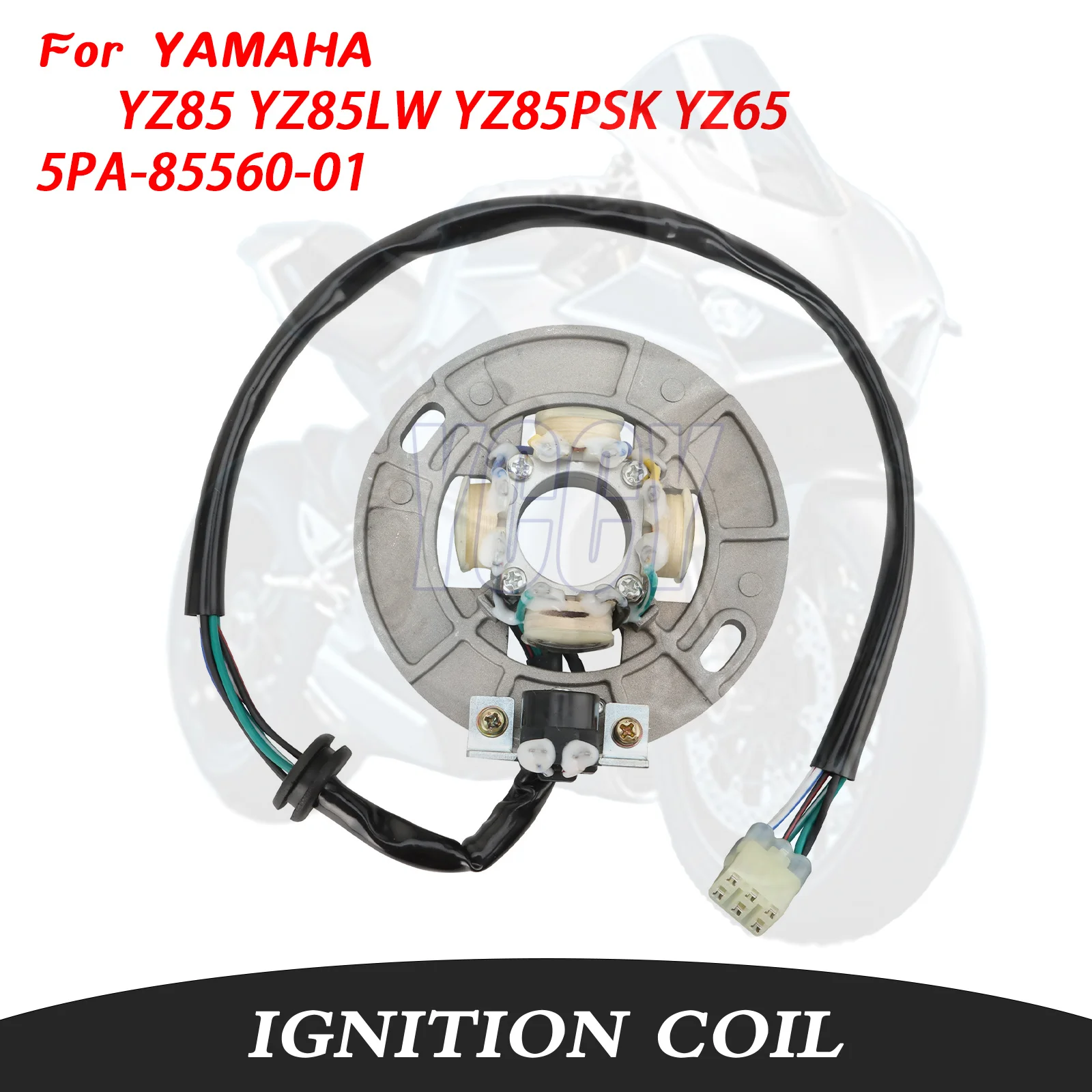 5PA-85560-01 High Quality Motorcycle Ignition Stator Coil For YAMAHA YZ85 YZ85LW YZ85PSK YZ65 2002-2003 YZ 85 PSK 5PA8556001
