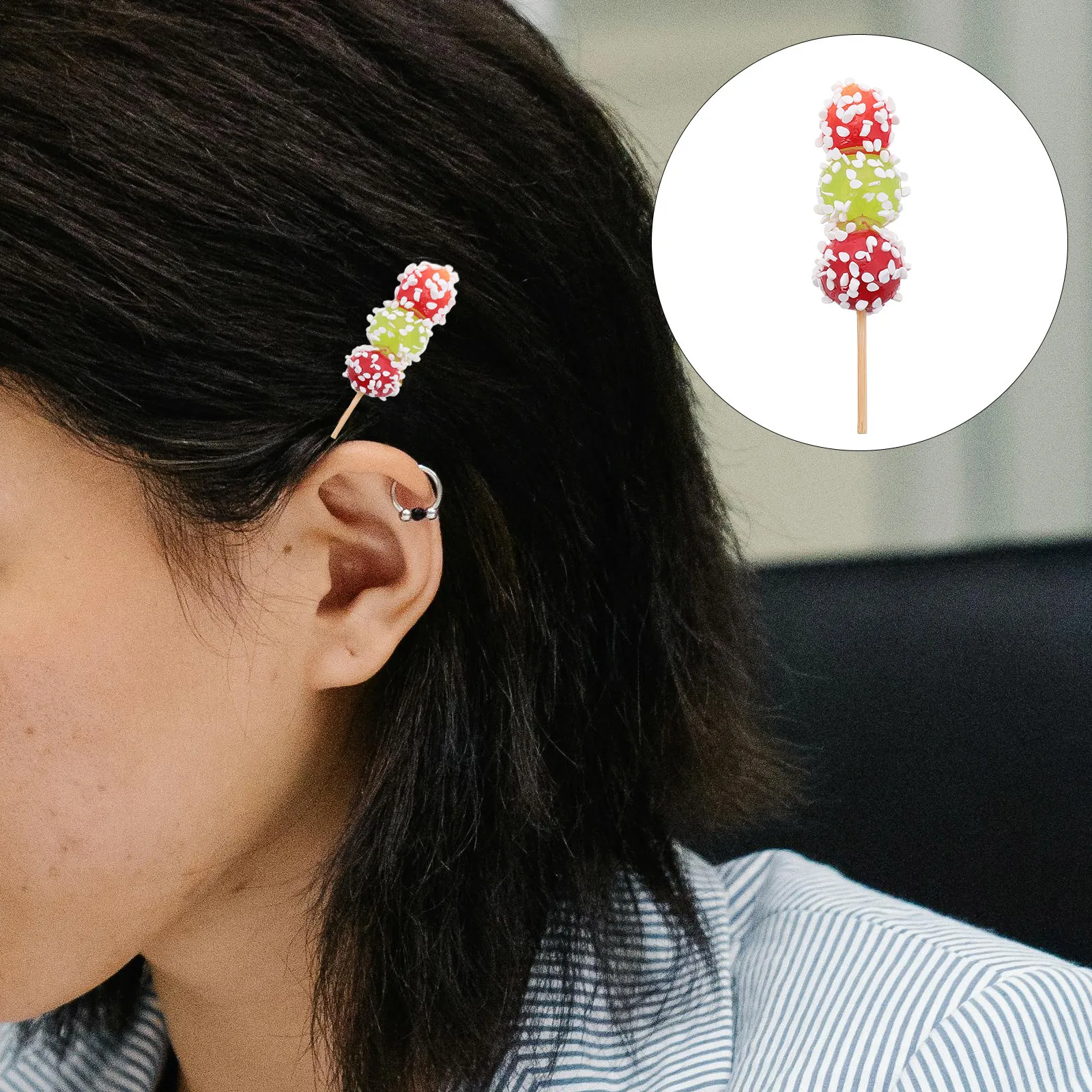 

Realistic Hulu Hair Clips Cute Mini Dessert Theme Creative Funny Food Pins Hair Accessory for Women