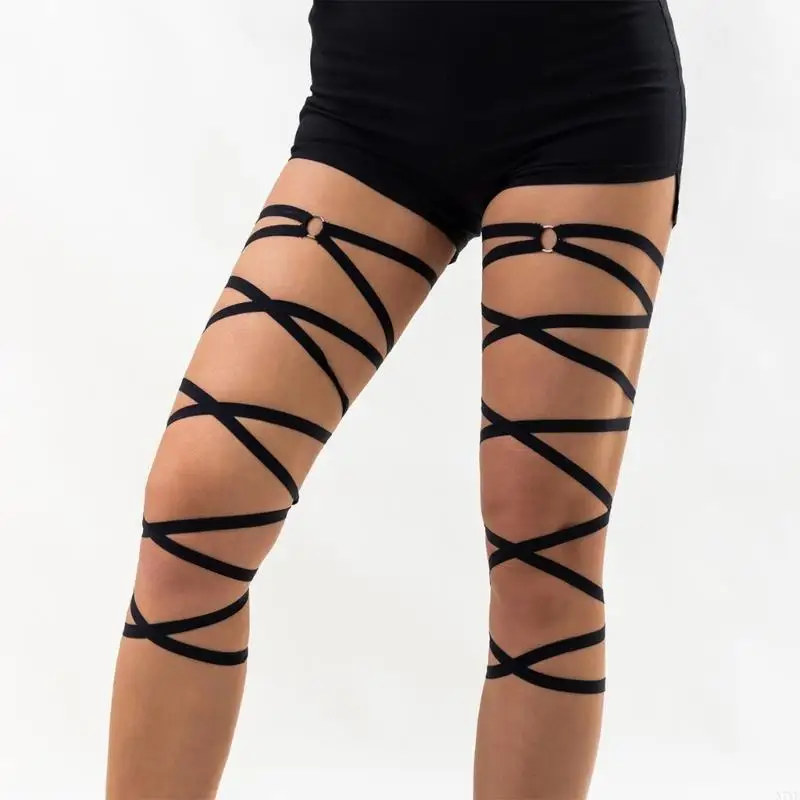 n7yf เซ็กซี่ขา wraps ยืดหยุ่น raves ปาร์ตี้ Garter bandage แขนห่อเพลงเต้นรำเทศกาลดนตรีชุดสำหรับผู้หญิงและเด็กผู้หญิง