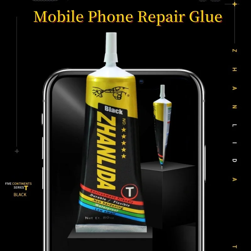 15/50/80 Black Super Glue Mobile Phone Repair Tools Multi-purpose Adhesive For Speaker Horn Replacing Screen Frame Tablet Laptop