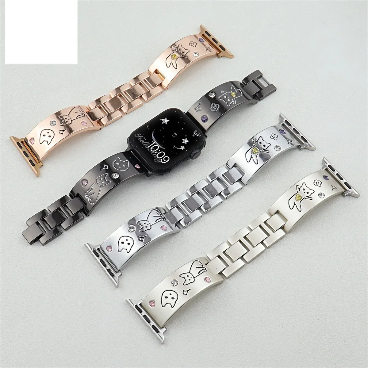Auerband fir iwatch 42/44/45/46/49mm 38/40/41mm Metall Moud Auerband fir Watch Serie Ultra2 Serie 10/9/8/7/6/5/4/3/2/1_voghion.com