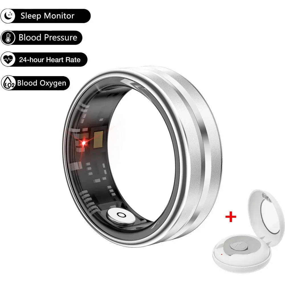 

Здоровое Смарт-кольцо для мужчин и женщин, новый монитор сердечного ритма, кислорода в крови, сна, управление фотографией, спортивное фитнес-цифровое кольцо для Android IOS