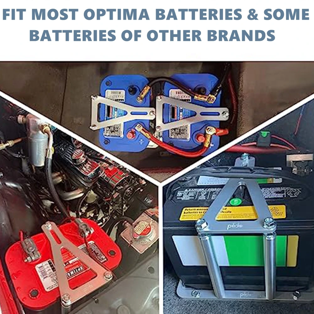 Battery Tray Hold Down Trunk For Optima Blue Red Yellow Top Batteries 34M D34M 34 34/78 D34 D34/78 Aluminum Battery Mount