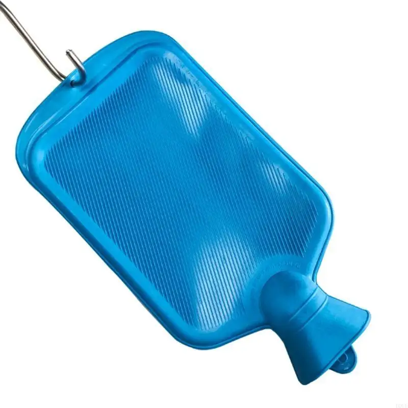 

D0UE Non-Toxic Silicone Enema Bag Douche for Colon Cleansing for w/ Hose Noz