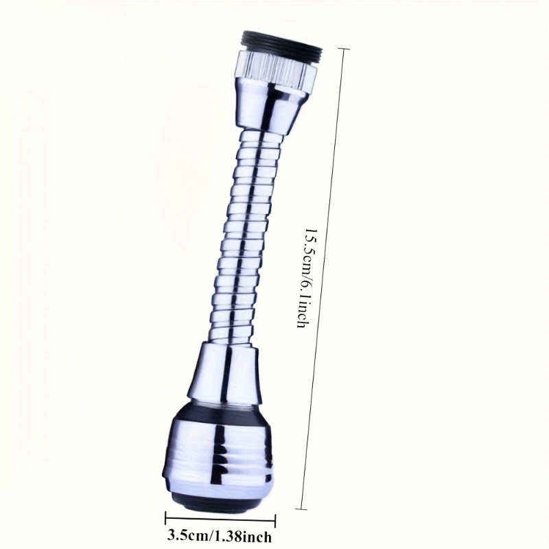 1/2PCS 360° Rotatable Faucet Extender High Pressure 2 Modes Water Saving Anti Splash Kitchen Bathroom Tap Tool Free Install