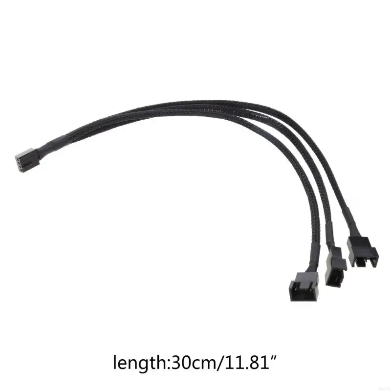 익스텐션 케이블 Y 스플리터 포트 멀티플라이어, PC 컴퓨터 냉각, 22AWG 와이어, 3 핀 선풍기 PWM, 1-3 웨이 전원 공급 장치, 12V, 30cm