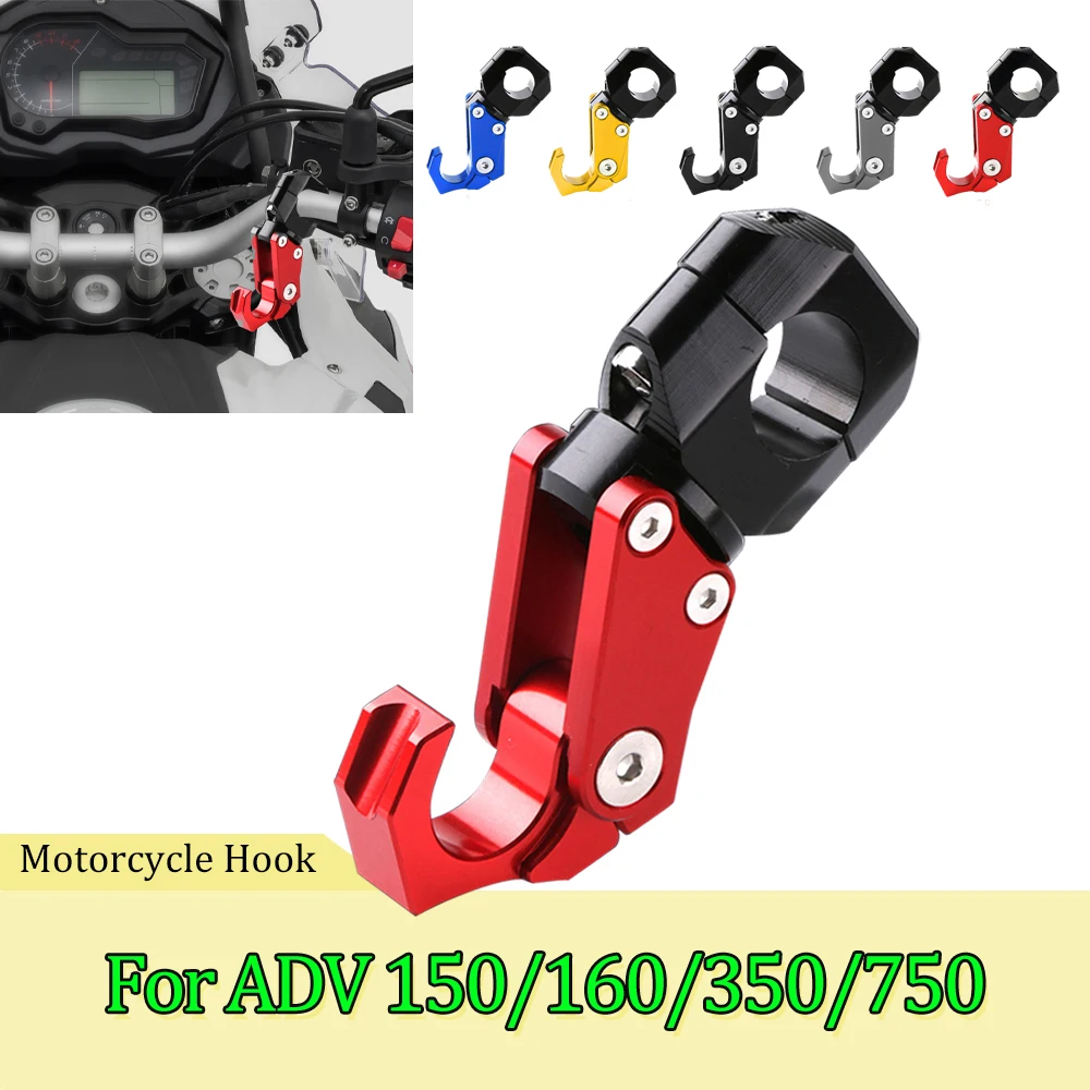 Motorcycle Holder Hanger Hooks Aluminum Aolly ADV350 Accesorios for HONDA ADV 125 150 160 350 750 ADV150 2023 2024