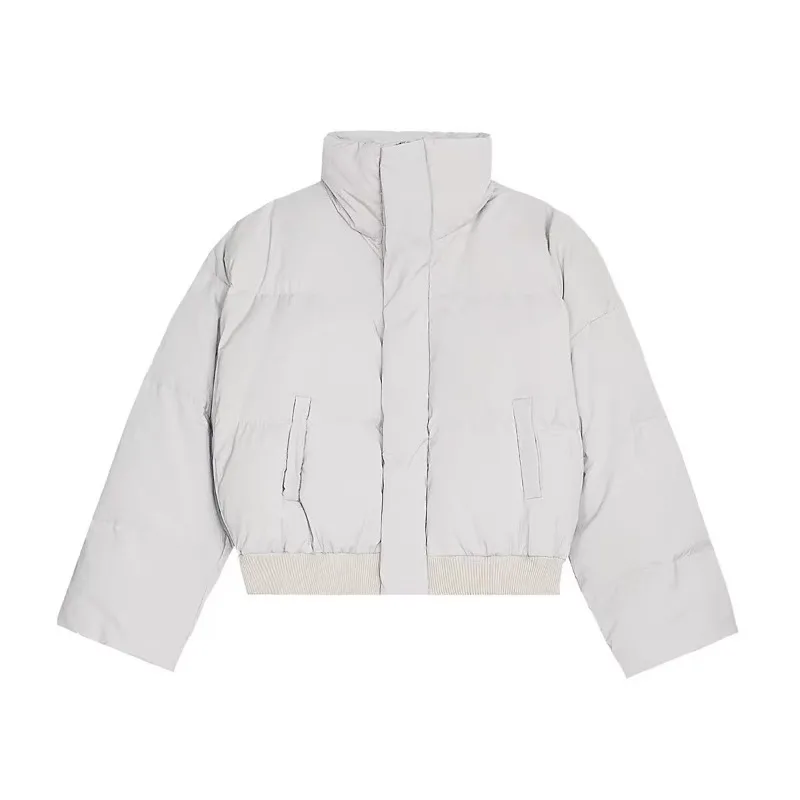 

Короткий стиль, однотонная, простая модная тенденция, повседневная универсальная хлопковая одежда, теплая, толстая, удобная мужская куртка высокого качества