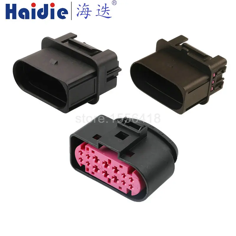 14 Pin Connector Series Waterproof Male Female Connector Cable Plug Motorcycle Electrical Harnesses Wiring Harness 1J0973737