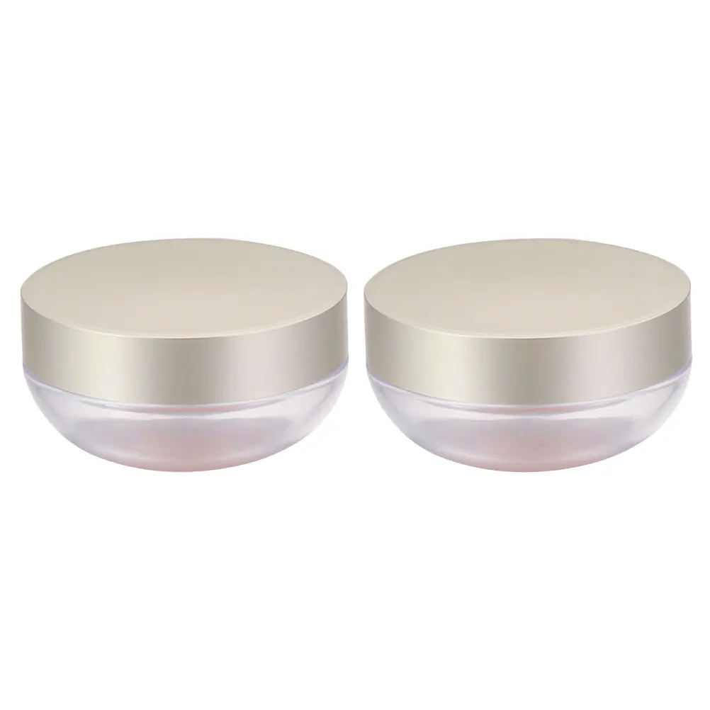 

2Pcs LoosePowderBox Container CompactCosmeticCase PortableMakeup PlasticTravelDIY Gift BeautyTools PowderCompact