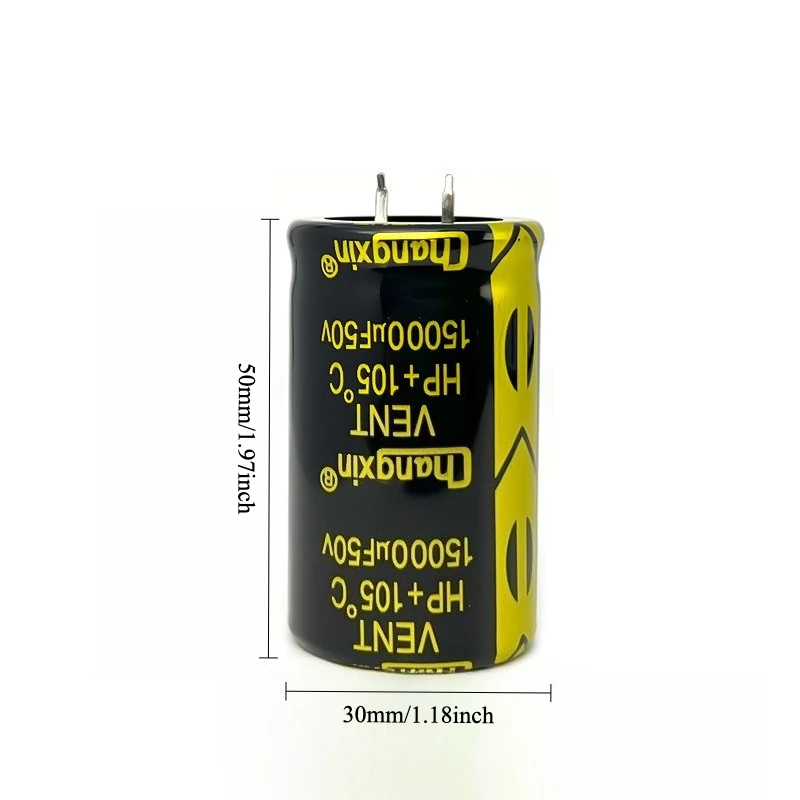 

2pcs 50V 15000uF Snap in Electrolytic Capacitor High Quality for Audio Amplifier Power Supply 30x50mm