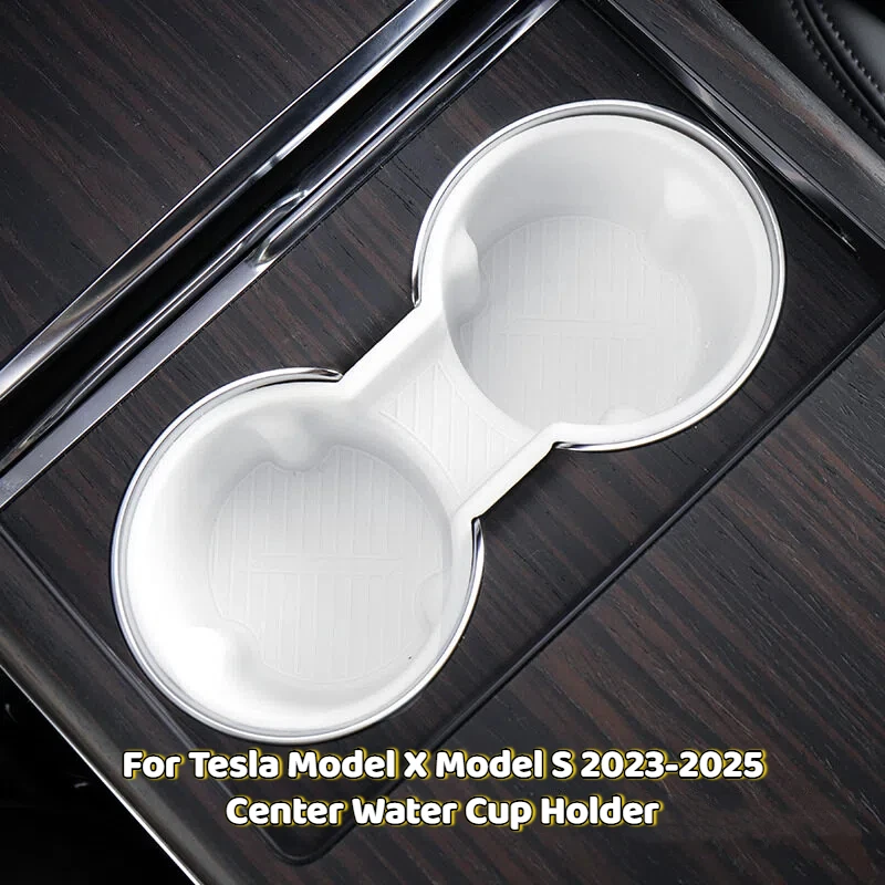 

Центральный держатель для стакана с водой для Tesla Model X Model S 2023-2025, держатель для напитков, пробка для хранения чашки, декоративные автомобильные аксессуары