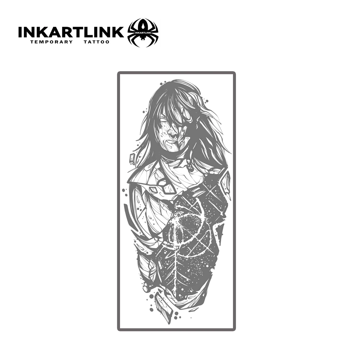 INKARTLINK فتاة مظلمة الوشم ملصق القوطية الطوطم الوشم المؤقت مقاوم للماء وغير يتلاشى صيانة لمدة 1-2 أسابيع أوروبية أ #3