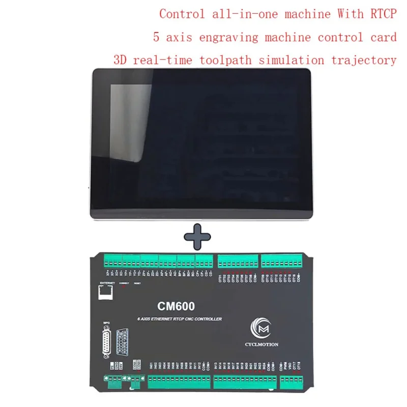 CNC 3/4/6-axis engraving machine control card supports RTCP, 3D real-time tool path simulation trajectory All-in-one machine