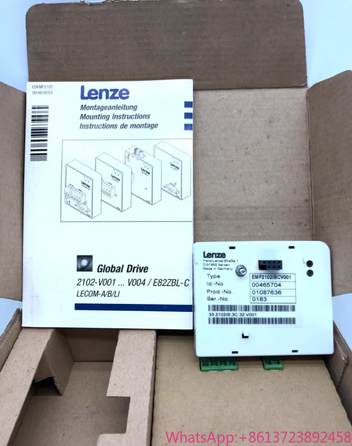 

Original Lenze frequency converter module EMF2102IBCV001 EMF2102IBCV002 EMF2102IBCV003
