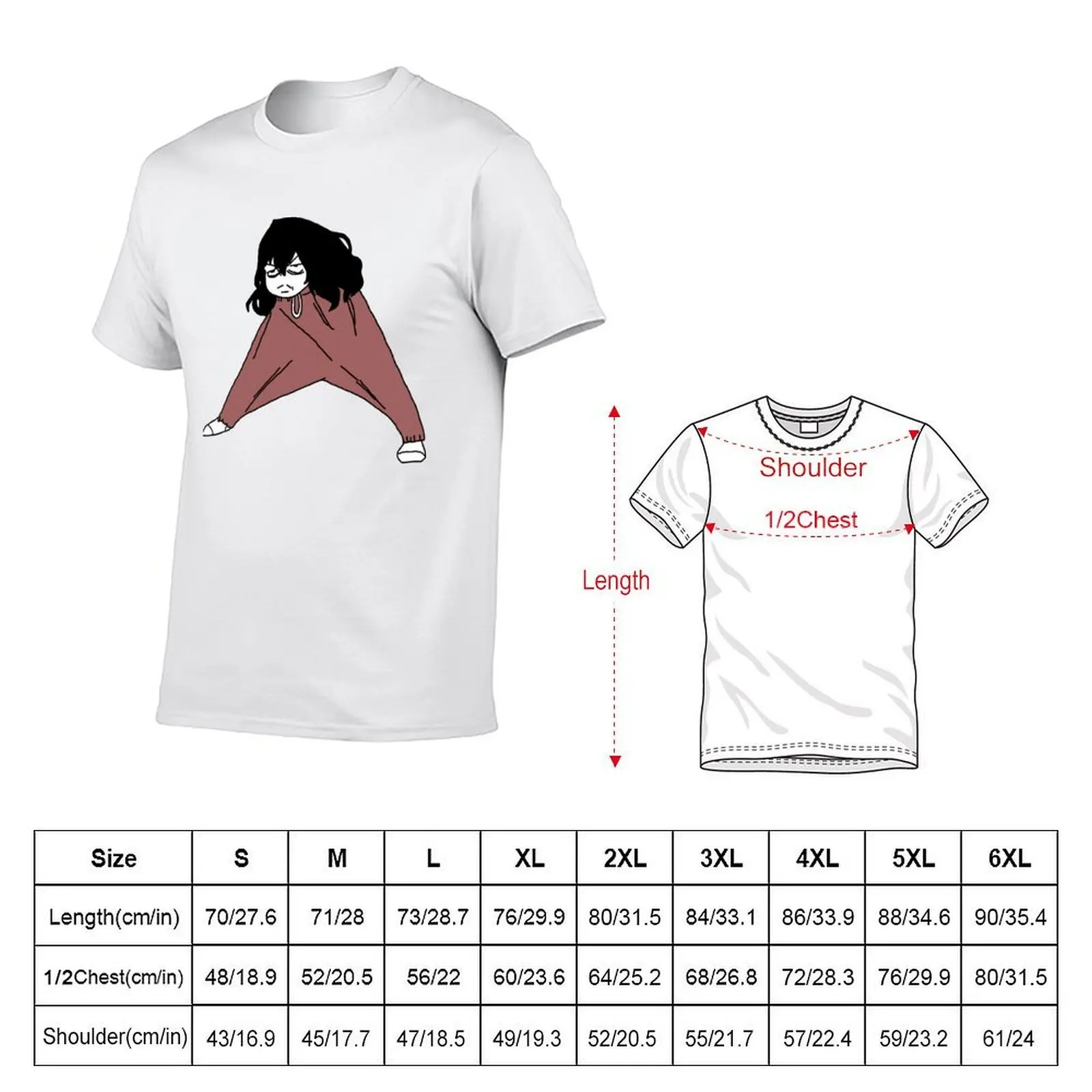 Leg Aizawa Shouta T-Shirt mens graphic t shirts man t shirt cotton high quality T-Shirt