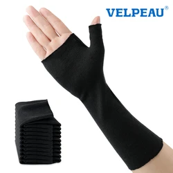 Calze a mano VELPEAU calze in cotone per la protezione della pelle sotto le stecche e ridurre le irritazioni maniche a compressione del polso 10 pezzi