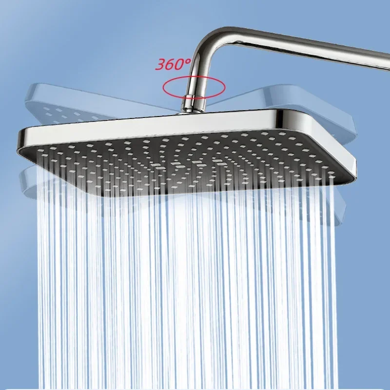 4 Mode Adjustable Shower Head High Pressure Water Saving Shower Mixer with Self-cleaning One-Key Cut Shift Bathroom Accessories