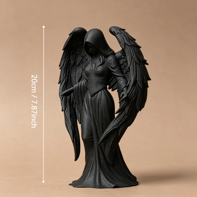 20cm Large Elegant Modern Minimalist Angel Statue Ornaments, Desktop Creative Sculpture Figures, Home Decoration Crafts view 6
