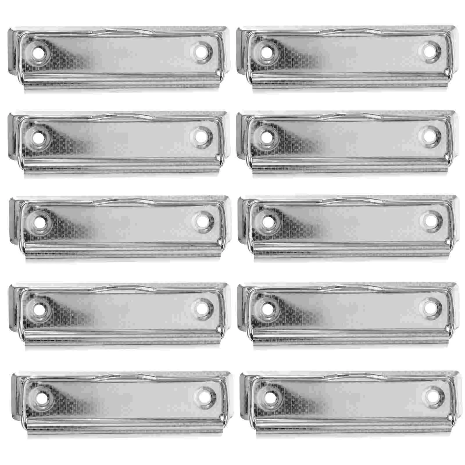 Clipboard Writing Pad Holder Binder Clips Clipboards with Rivets Aluminum Office Gold Paper