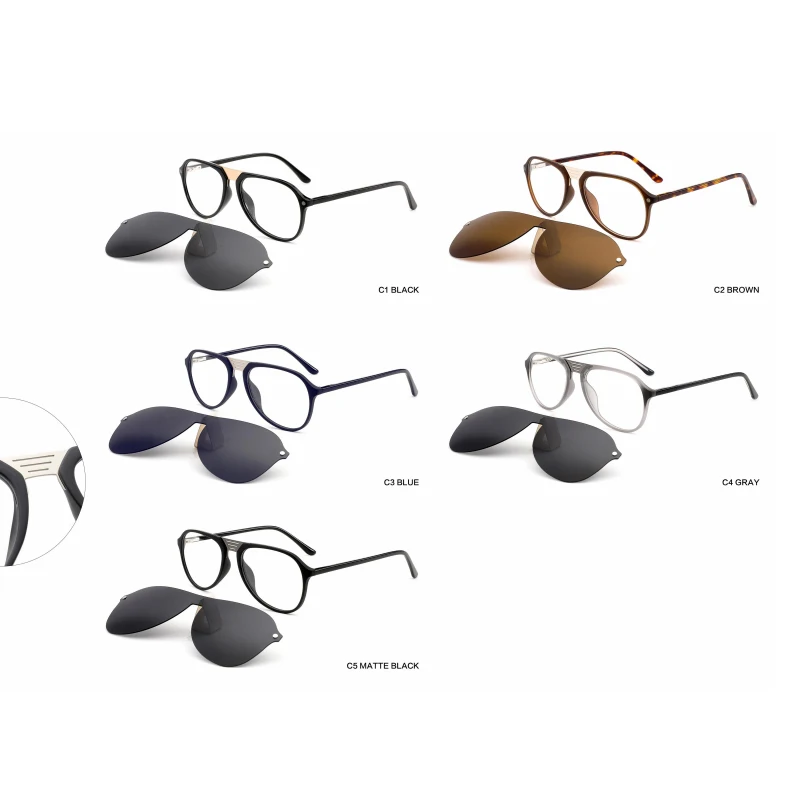 Ceofy New Men Glasses Frame Myopia Polarized Sunglasses Fashion Multilateral Magnetic Sun Protection Sunglasses Eyeglasses Frame