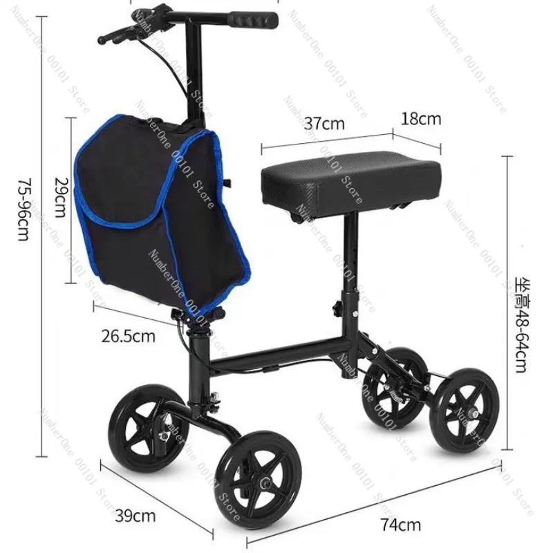 

Elderly Rehabilitation Mobility Aid Fracture Walker Rollator Assisted Walking Cart Post Surgery Recovery Support Vehicle