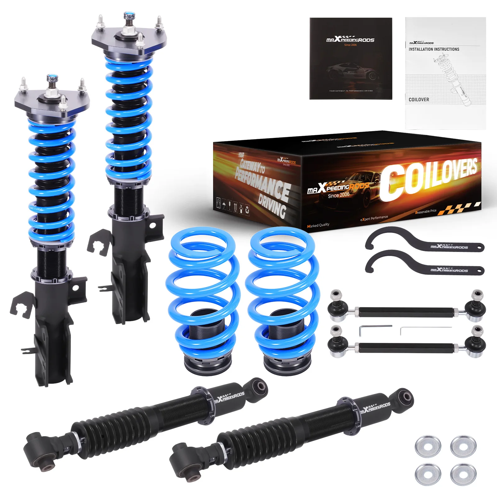 

Регулируемые койловеры MaXpeedingrods T6 с 24-ступенчатой регулировкой демпфирования для Nissan Rogue AWD 08-15