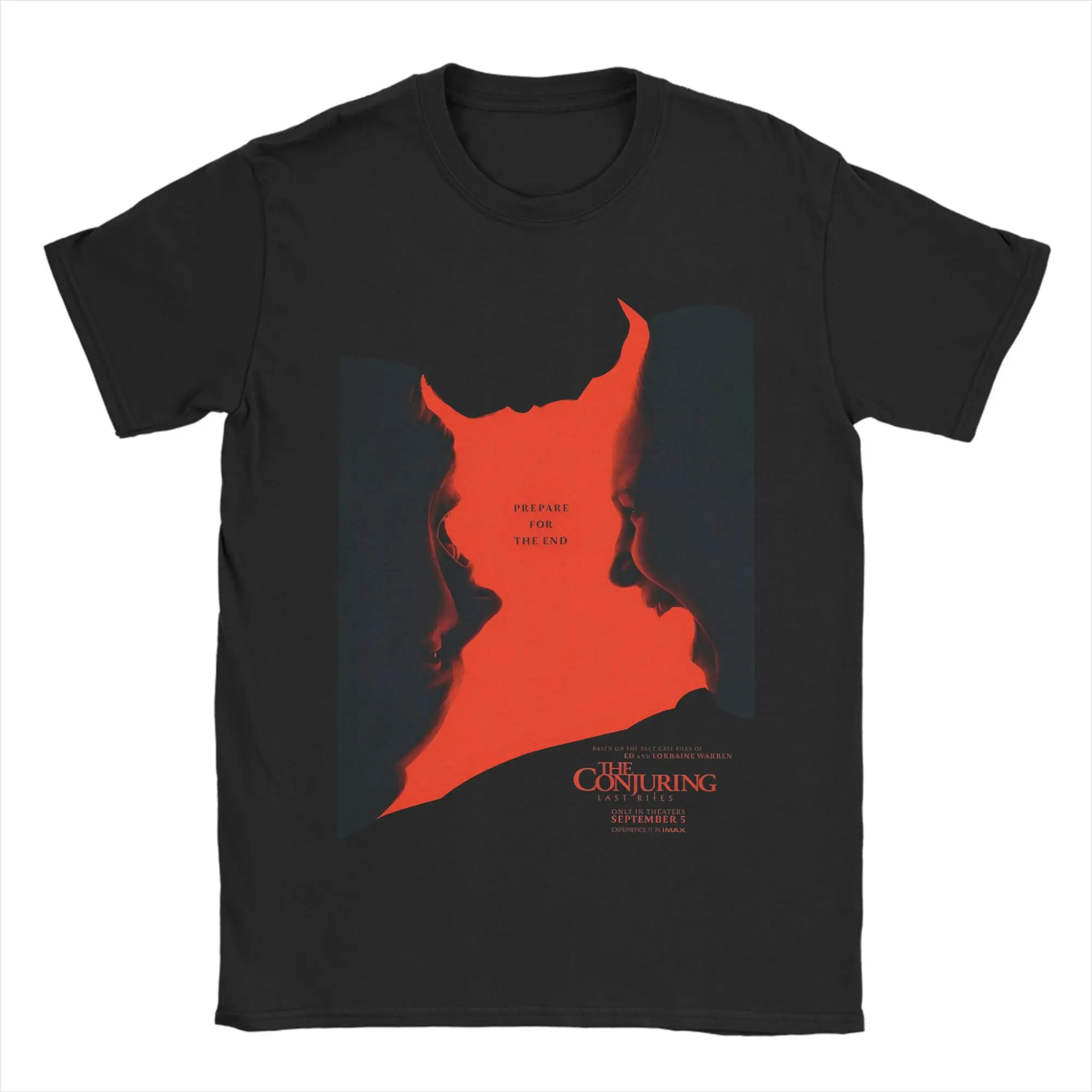 The Conjuring Movie تي شيرت الرجال خمر القطن الخالص تيز جولة الرقبة قصيرة الأكمام تي شيرت جديد وصول الملابس #1