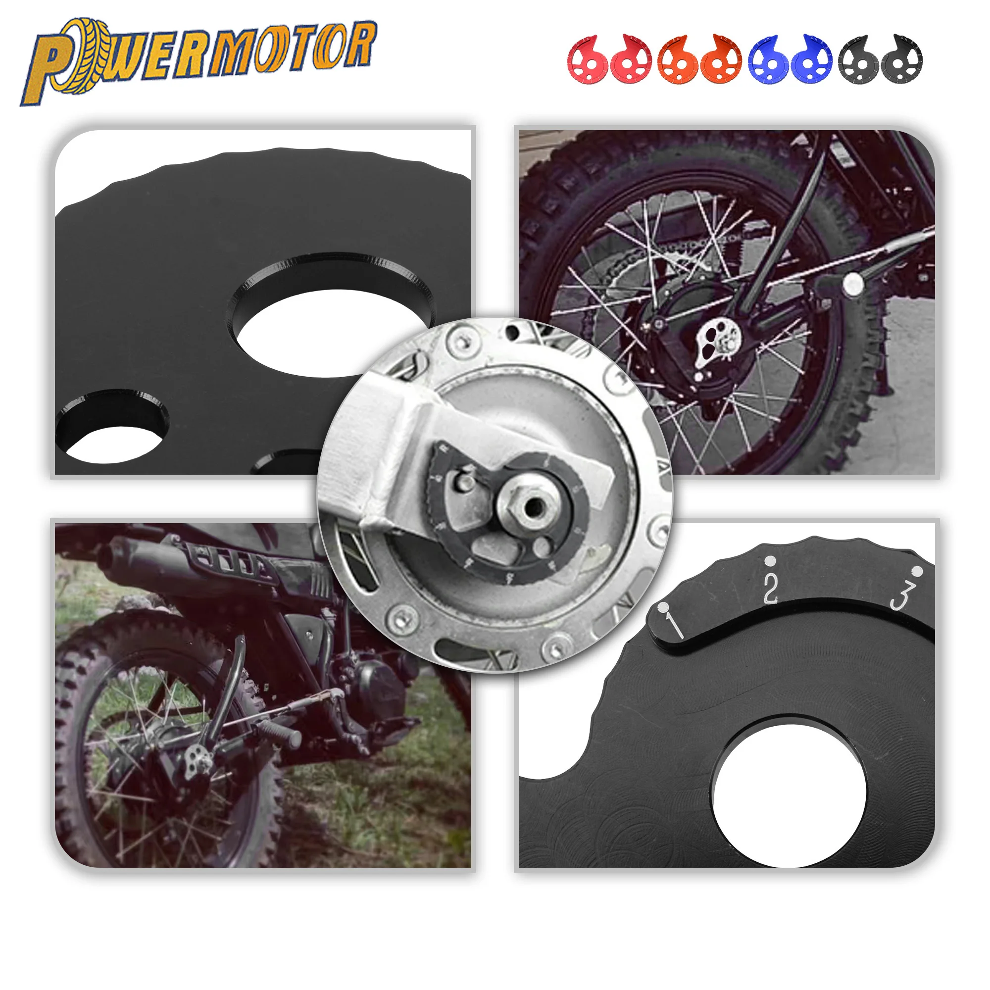 

For HONDA CRF150F CRF230F CRF230L CRM250 AR XLR250R XR 230 Motorcycle Chain Guide Adjuster Regulator CNC Aluminum Accessories