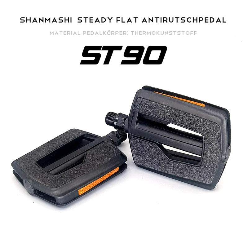 

ST90 Urban Bike Pedals Suede Surface Non Slip Platform Pedals Retro Style Flat Bicycle Pedals Durable Cycling Accessories