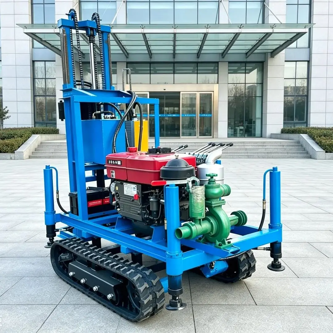 Customized Crawler Hydraulic Water Well Drilling Rig, Export‑quality Diesel‑powered Well Drilling Machine