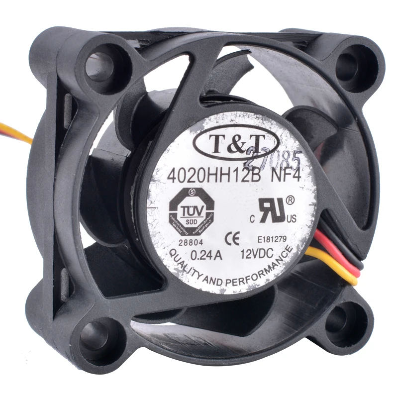 

New 4020HH12B NF4 4cm 4020 40mm fan 12V 0.24A 3-wire belt monitoring speed double ball bearing large air volume cooling fan