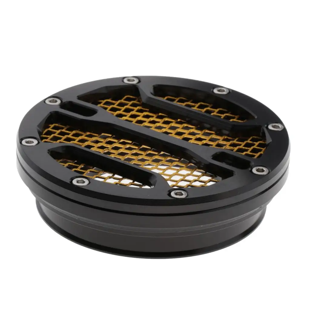 

Motorcycle Air Intake Filter Cover Bellmouth Protector for BMW R Nine T R9T 2014-2017 -Black&Gold