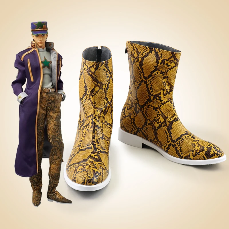 

Обувь в стиле аниме JoJo Kujo Jotaro в том же стиле Bizarre Adventure: Diamond Is Unbreakable Kuujou Joutarou Обувь для косплея Сапоги