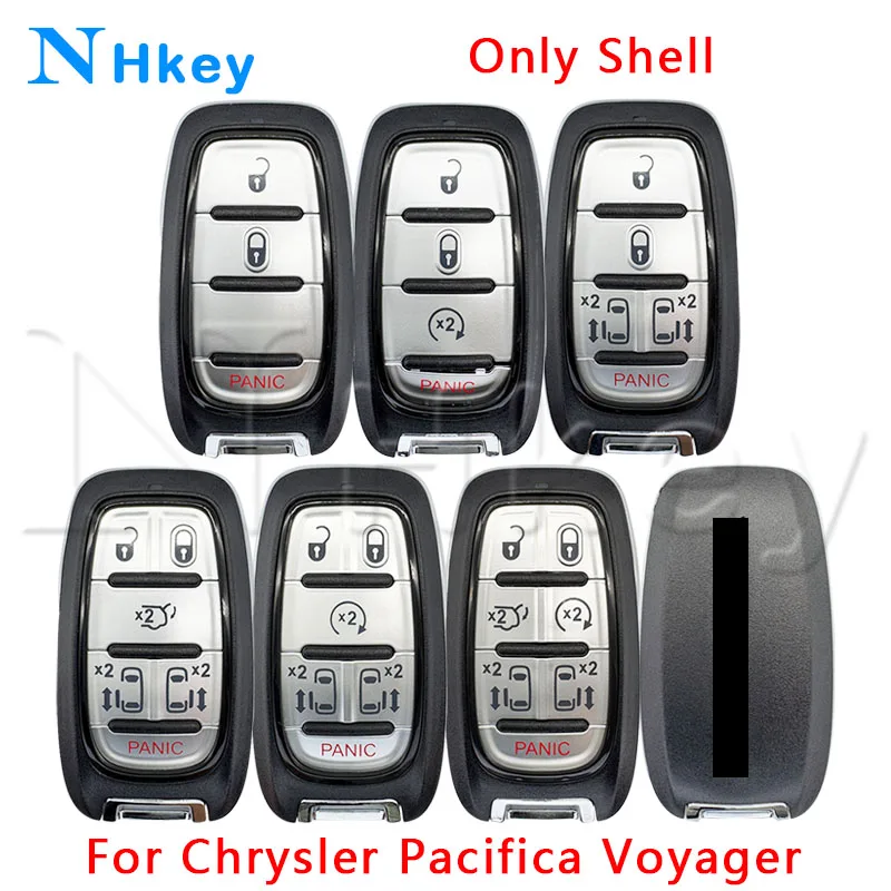 

NH key Only Shell For Chrysler Pacifica 2017 2018 2019 2020 Voyager 2020 2021 2022 Car Remote Key Shell 3/4/5/6/7 Buttons