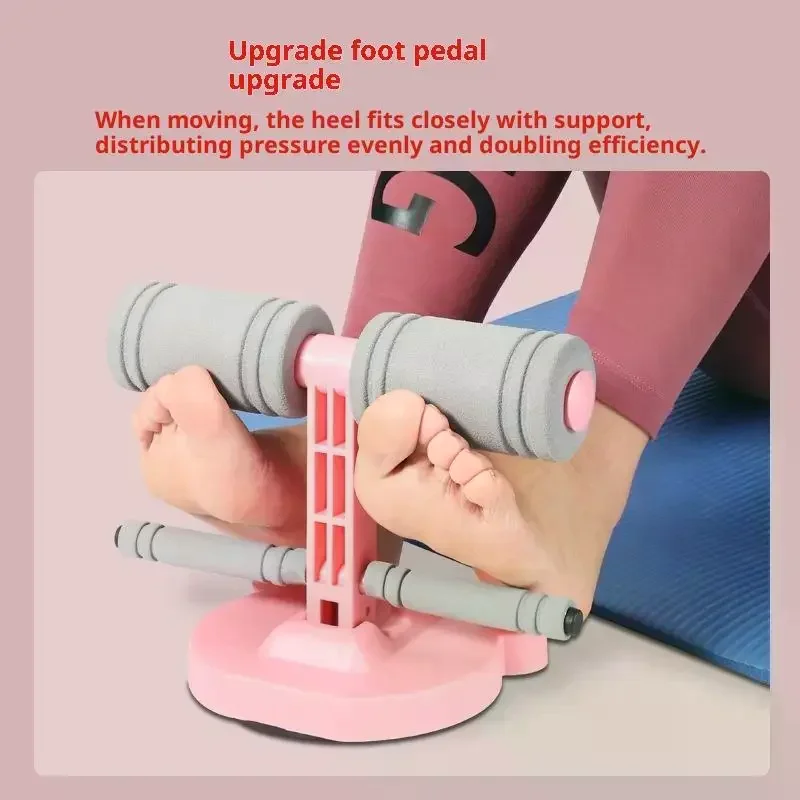 Dual Suction Cup Abdominal Workout Trainer with Pull Rope Sit up Assist Equipment for Home Gym Core Strength Helper