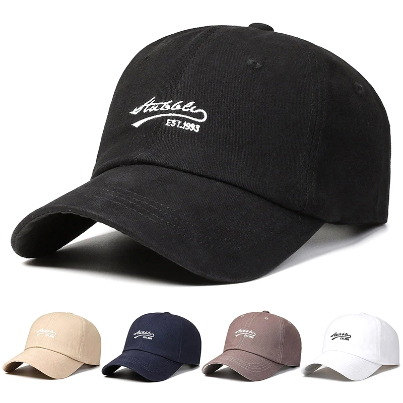 Men And Woman's Baseball Caps Adjustable Casual Embroidered Cotton Sun Hats Unisex Solid Color Visor Hats