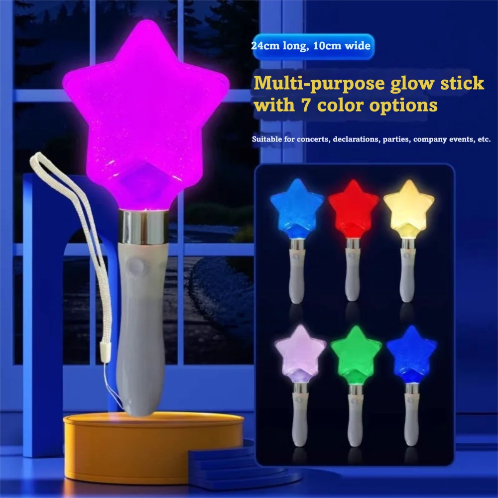 Heart Star Shaped Kpop Lightstick Color Changed Flashing Mode Luminous Lightstick Bright Stick Concert Support Sticks