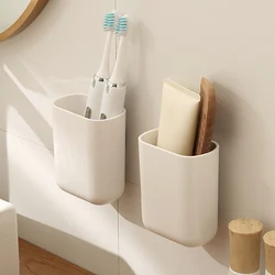 Wall-mounted Storage Box Can Drain Water Suitable For Toothpaste And Toothbrush Storage On Bathroom Wall