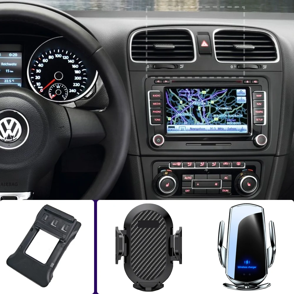 

Автомобильный держатель для телефона Volkswagen VW Golf 6 MK6 2009 2010 2011-2013