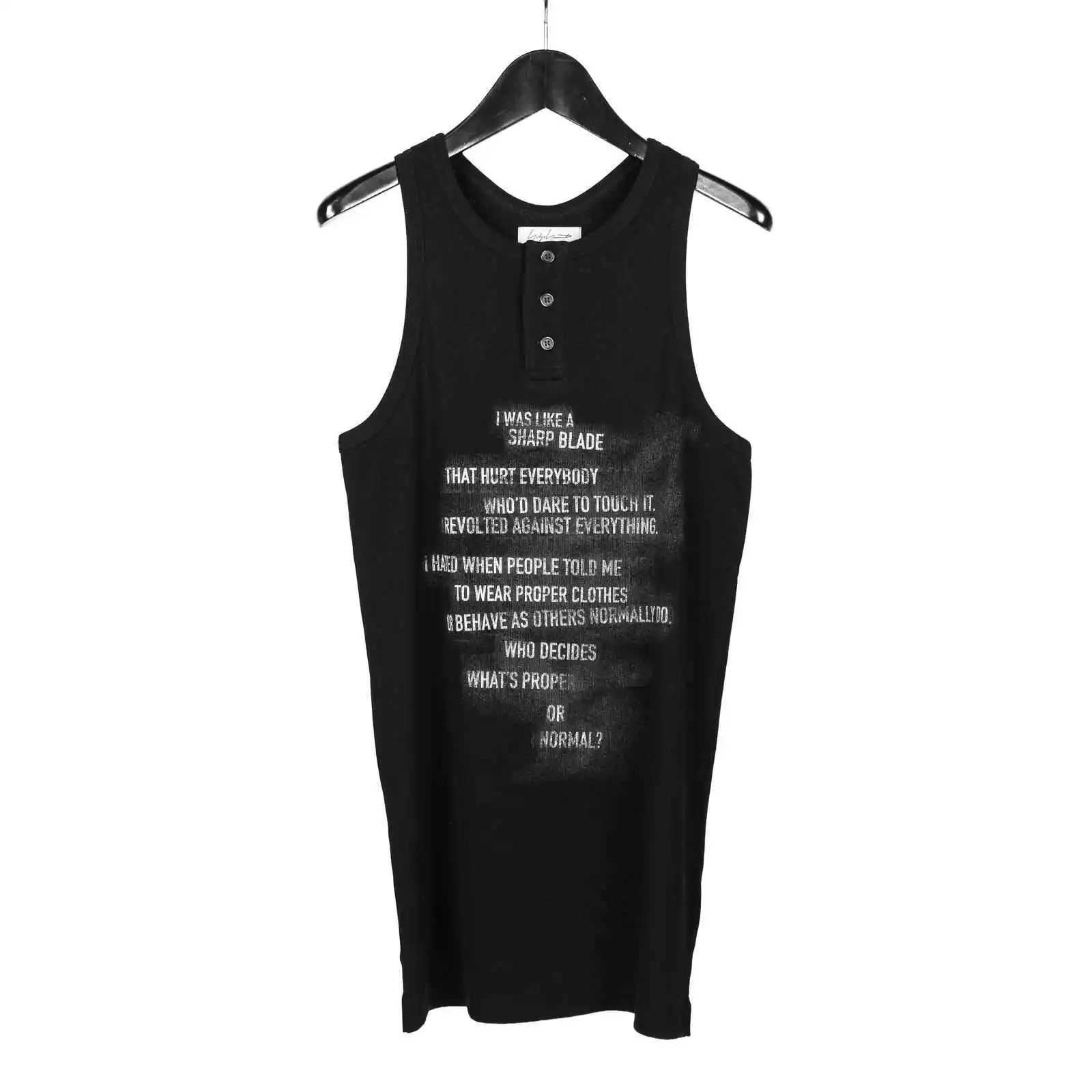 

TOP-YAMAMOTO жилет из чистого хлопка, мужской летний тонкий жилет без рукавов, майка, цельнохлопковая белая футболка