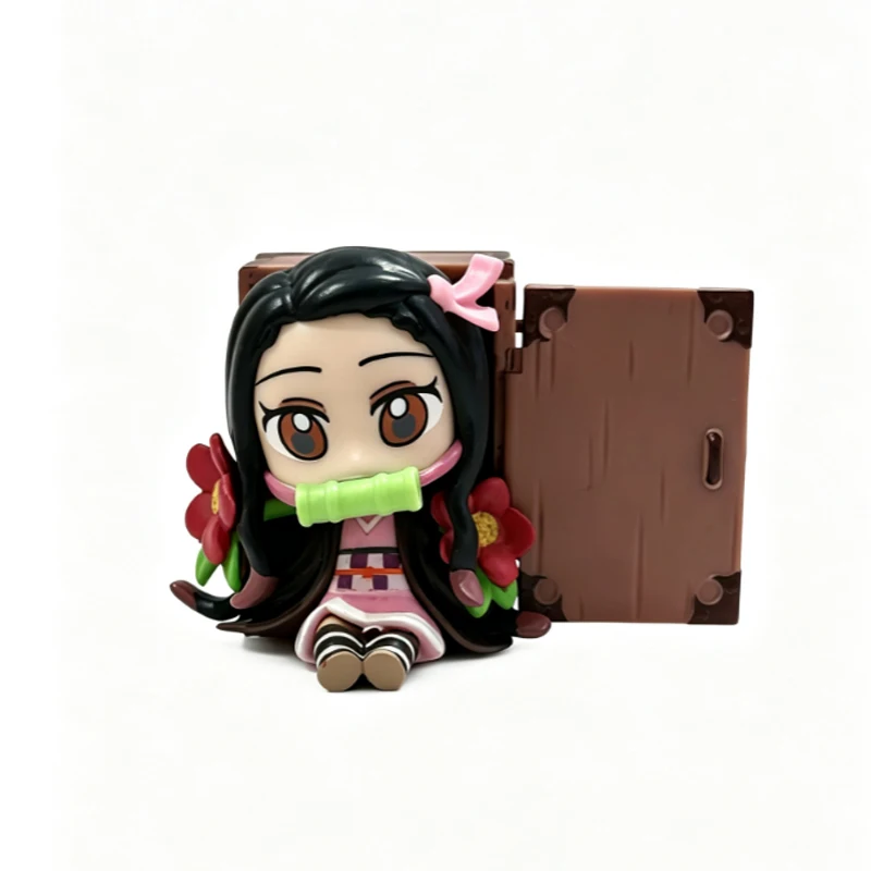 # Dämonentöter Tanjiro Kamado Nezuko Anime-Cartoon-Figur Blindbox kreative personalisierte Statue Modell Ornament Überraschungsgeschenkbox