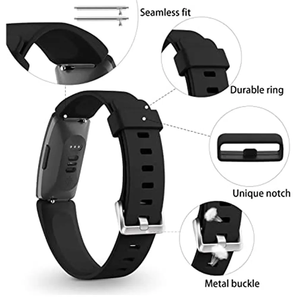 For Fitbit Inspire HR Fashion Silicone Strap  For Fitbit Ace 2  New Sport Unisex Frontier/Classic Wrist Bands Strap Accessory