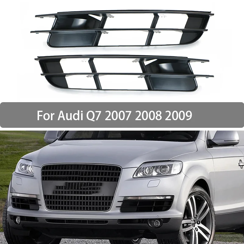 Couverture de calandre antibrouillard pour Audi Q7, pare-chocs avant de voiture, côté inférieur, 2007, 2008, 2009, 4L0807681, 4L0807682