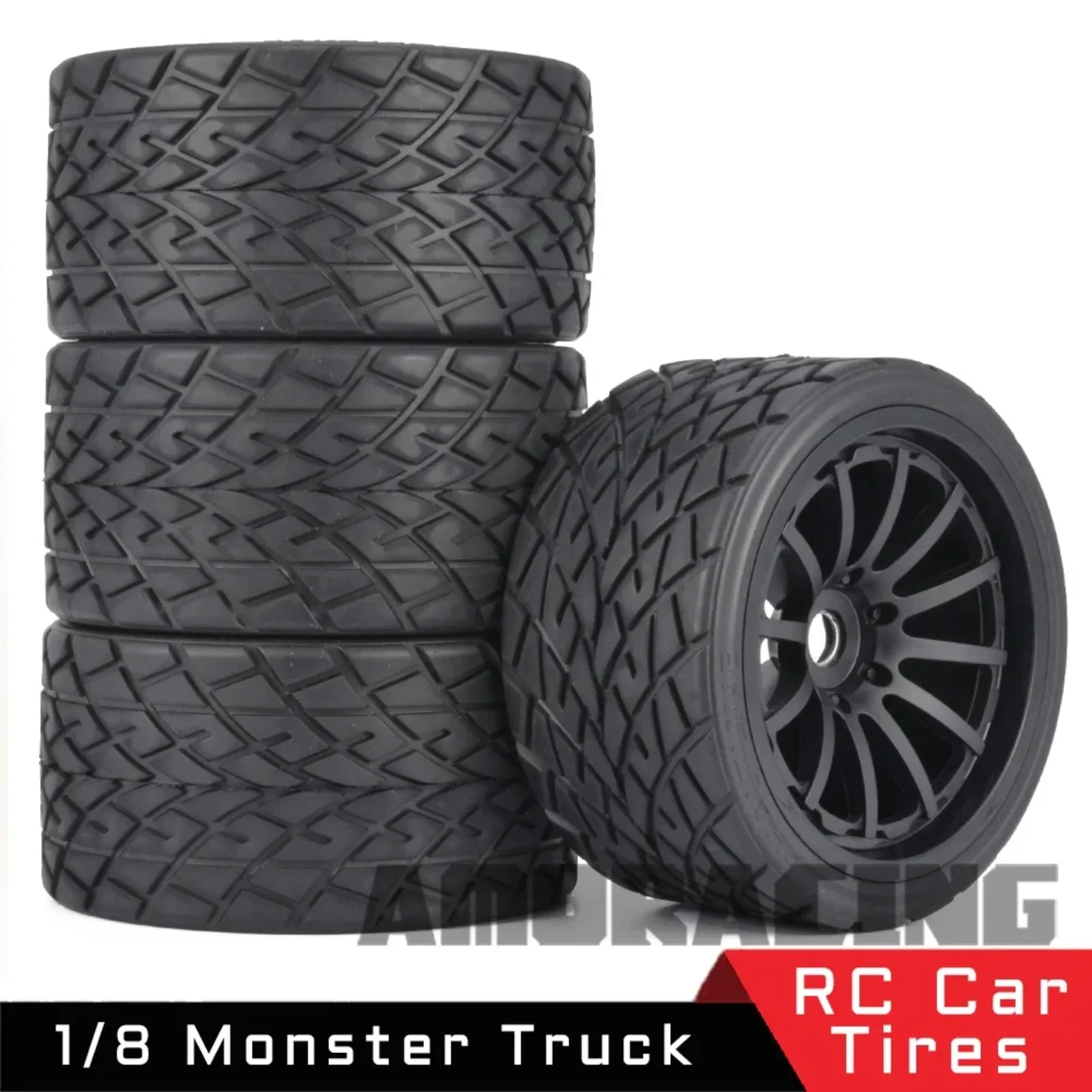 RC Car Parts Remote Control Model Cars 1/8 Truck Tires wear-resistant Flat Road Tire Wheels Wheel 140*105mm